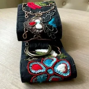 Handmade | Accessories | Hand Embroidered Sequins Cloth Obi  display picture 1